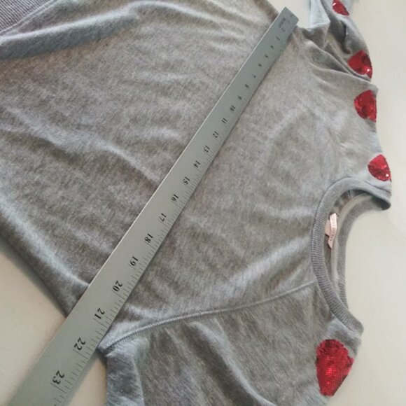 Victorias Secret women's size M gray and red pull over sweater - Picture 9 of 16